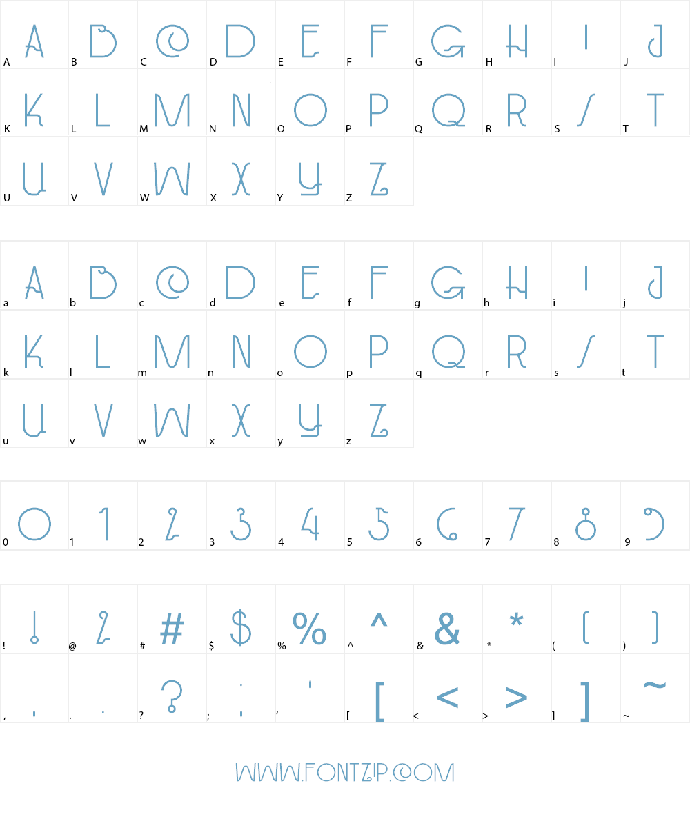 DK Paviljoen Font Character
